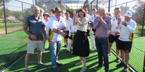 New cricket nets at Hilton Park