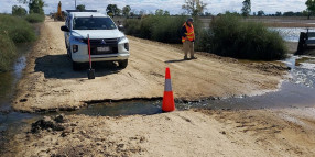 Repairs to flood-damaged roads underway