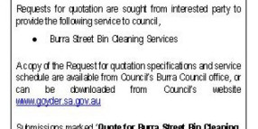 Burra Street Bin Cleaning Services