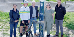 New Choose Tap drinking fountain at the Hammon Park Trailhead