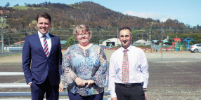 New tennis court for the Huonville Recreation Ground