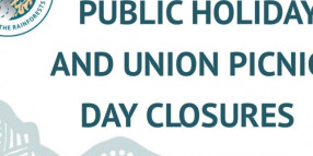 Council facilities closed for public holiday and Union Picnic Day