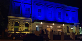 Council lights up Kyneton Town Hall as show of support for Ukraine