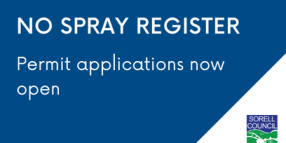 No Spray Register, Applications Now Open!