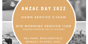 Beaconsfield Mid morning ANZAC Day Service