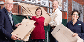 New cardboard recycling drop off at Burnley Depot