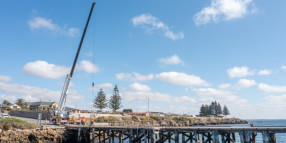 Edithburgh jetty works go swimmingly