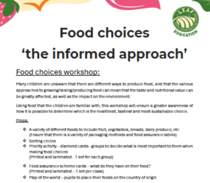 How do you choose what you eat?