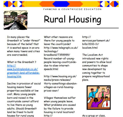 Rural housing