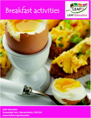 Breakfast activities - home educator version