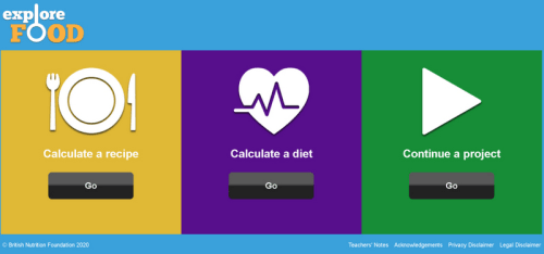 Explore Food: Nutritional analysis for schools