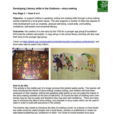 Developing literacy skills in the outdoors