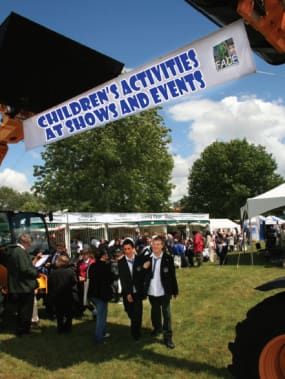 Children's activities at shows and events