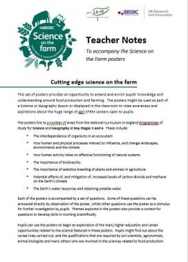 BBSRC Science on the Farm Teacher Notes (English) to accompany posters