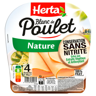 HERTA® – Gamme Volaille Conservation Sans Nitrite