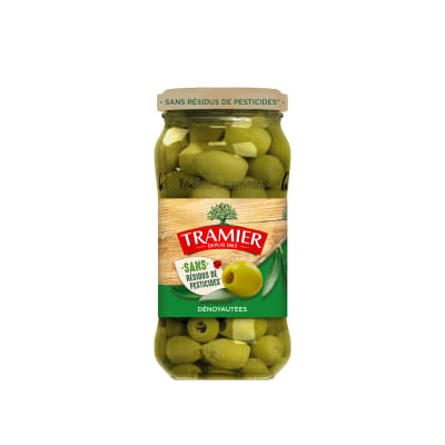 Tramier- Olives vertes dénoyautées sans résidus de pesticides