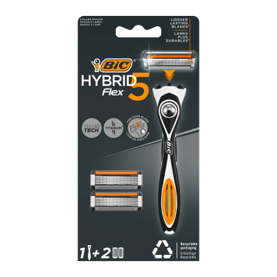 Rasoirs rechargeables - BIC HYBRID 5 ou BIC HYBRID 3 SENSITIVE (Starter Kits ou Pack de  lames x4) 0,70 € DE RÉDUCTION