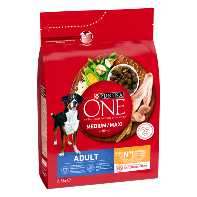 Purina One® Chien – Medium / Maxi 1,40 € DE RÉDUCTION