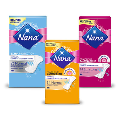 Bons de réduction gratuits Nana – Protège-lingeries absorbants à