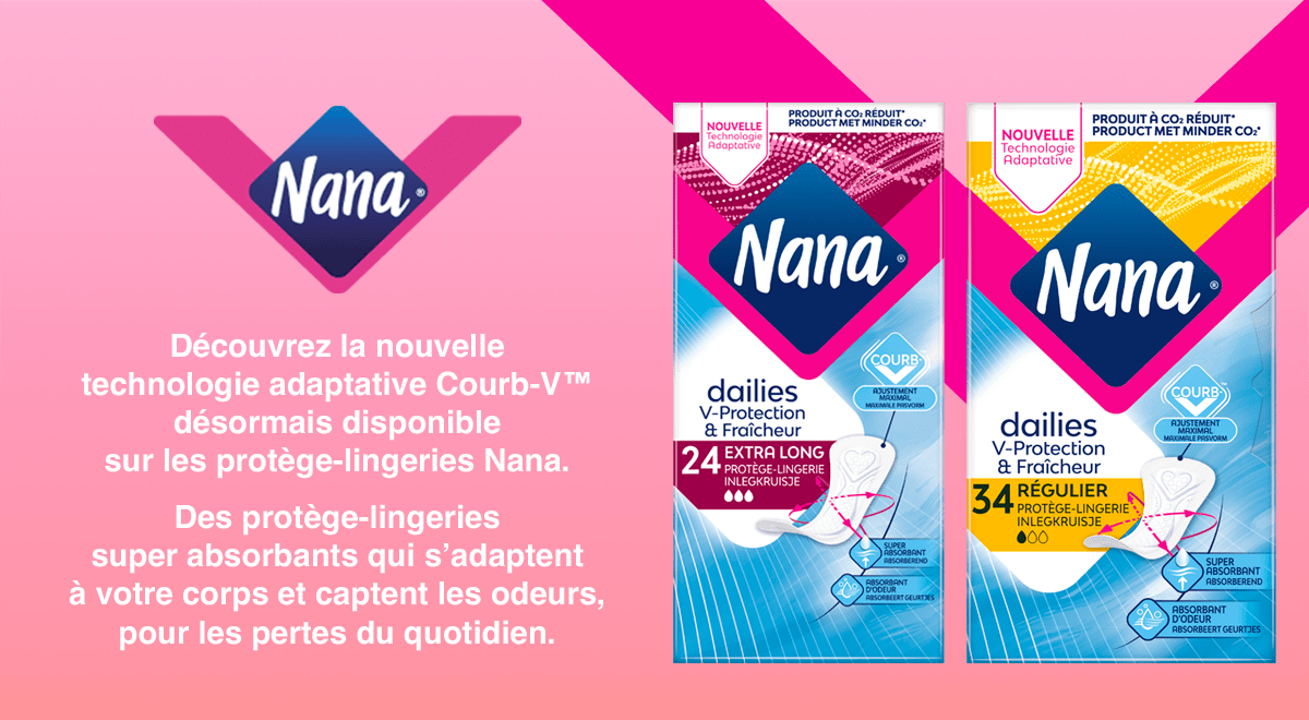 Bons de réduction gratuits Nana – Protège-lingeries absorbants à