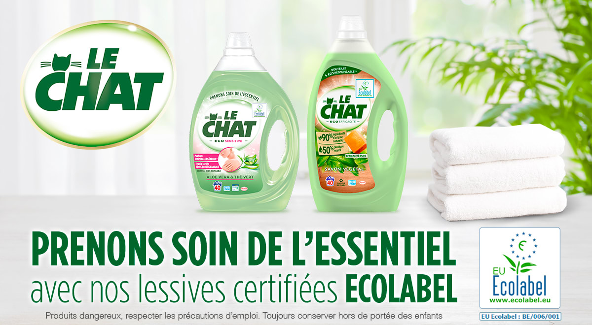 Le Chat Bébé Eco Efficace – Lessive Liquide Hypoallergénique – 30