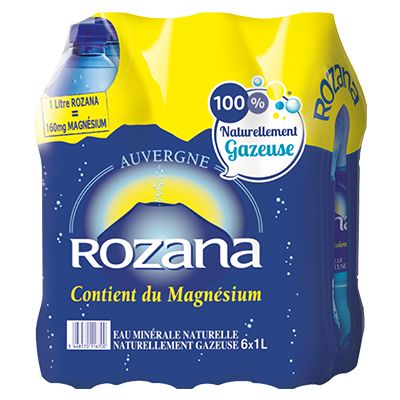 Rozana – Eau minérale naturelle gazeuse 0,40 € DE RÉDUCTION