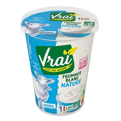 Réduction Vrai – Fromages blanc Nature au lait de brebis bio