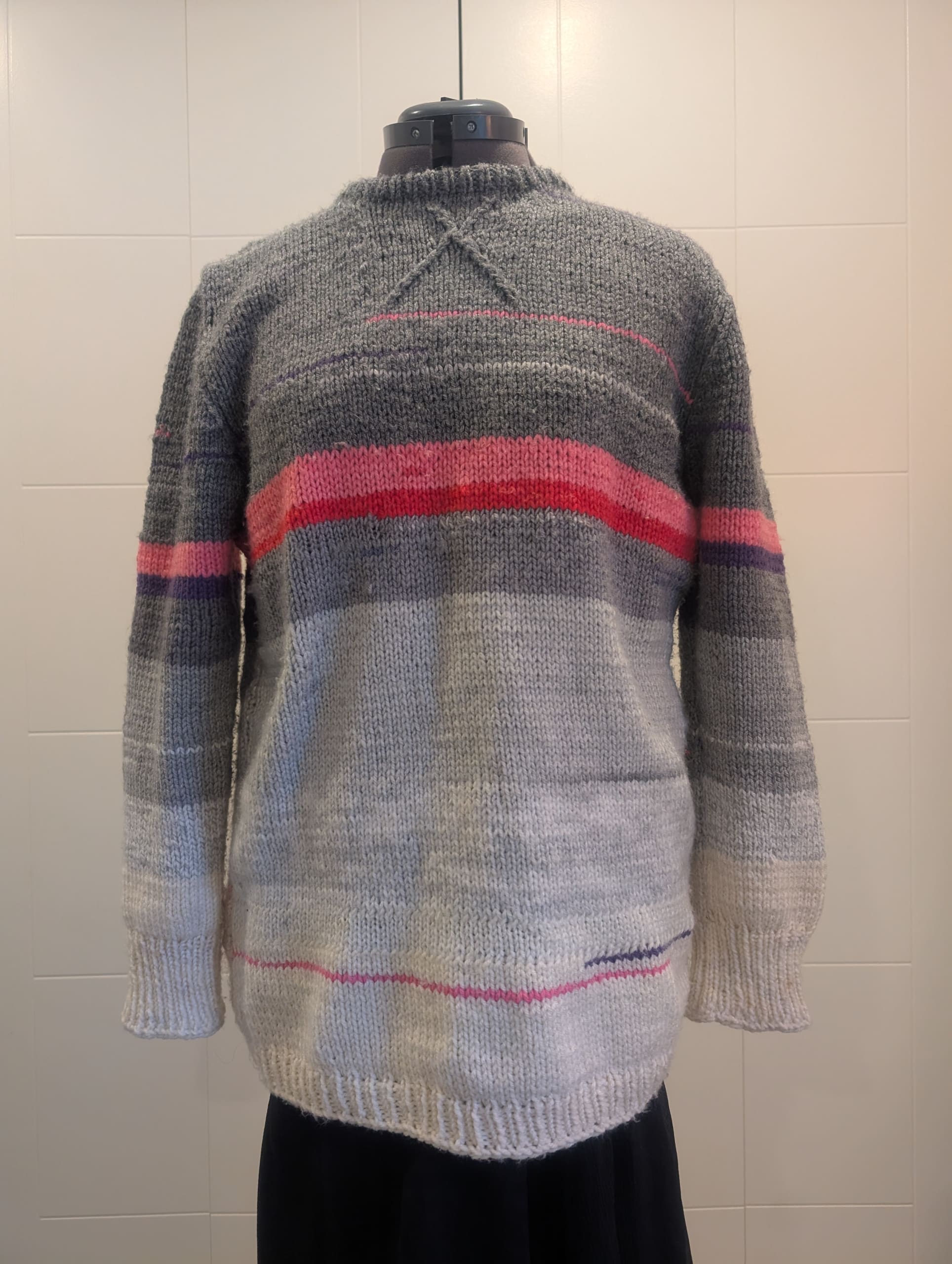 scrappy knit sweater