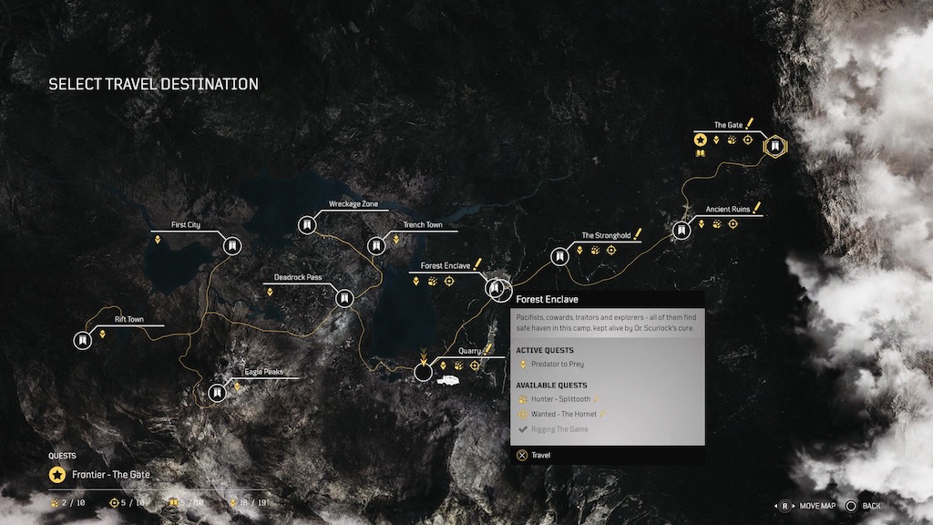 Outriders Map @Square Enix