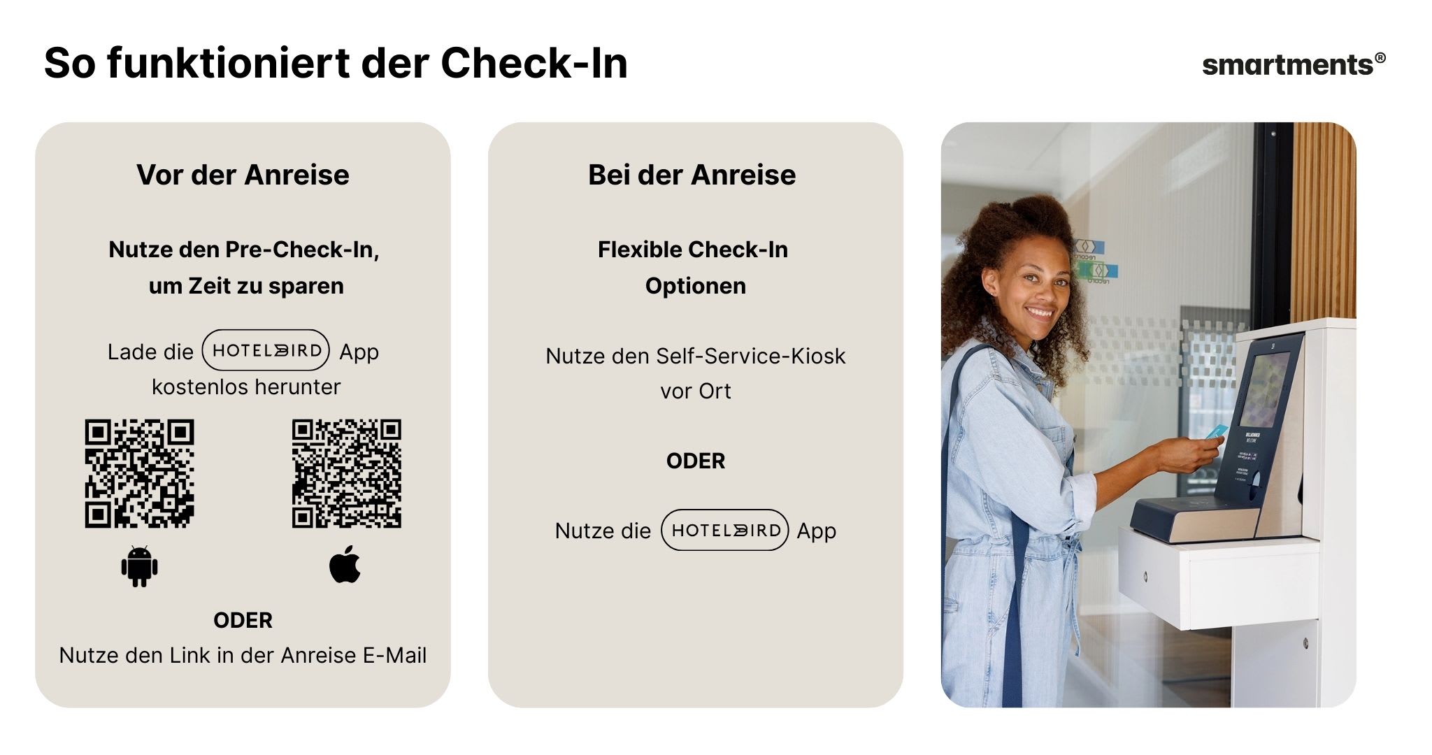 How to check in - DE
