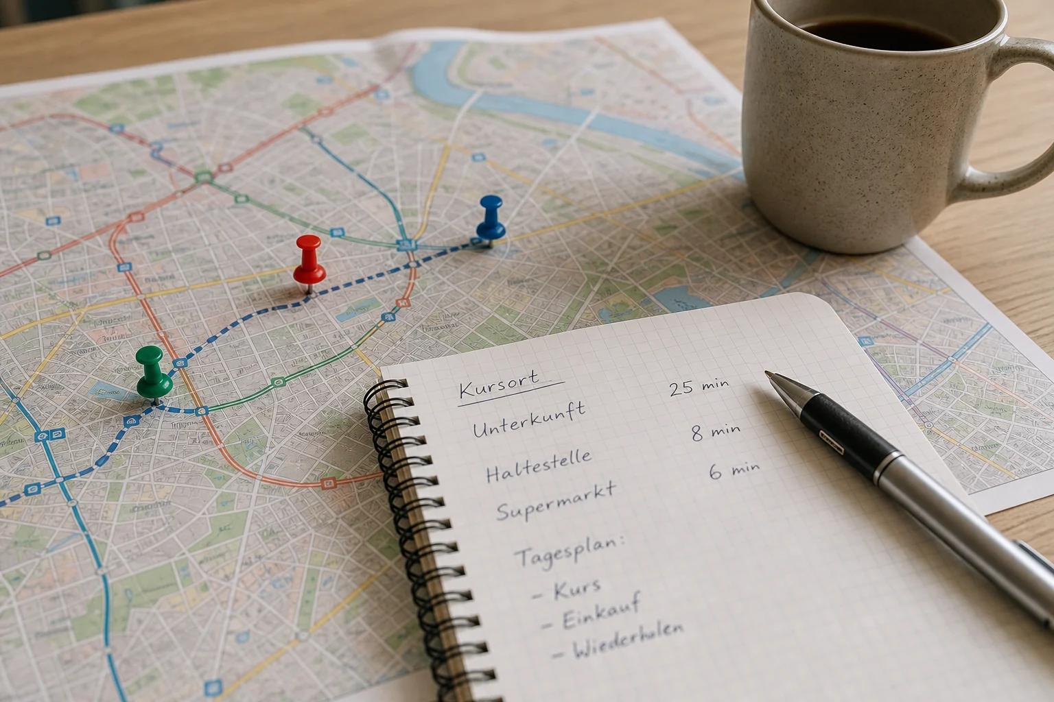 Quão importantes são a localização, os trajetos e a ligação com o curso? – adequado ao guia do myroom24