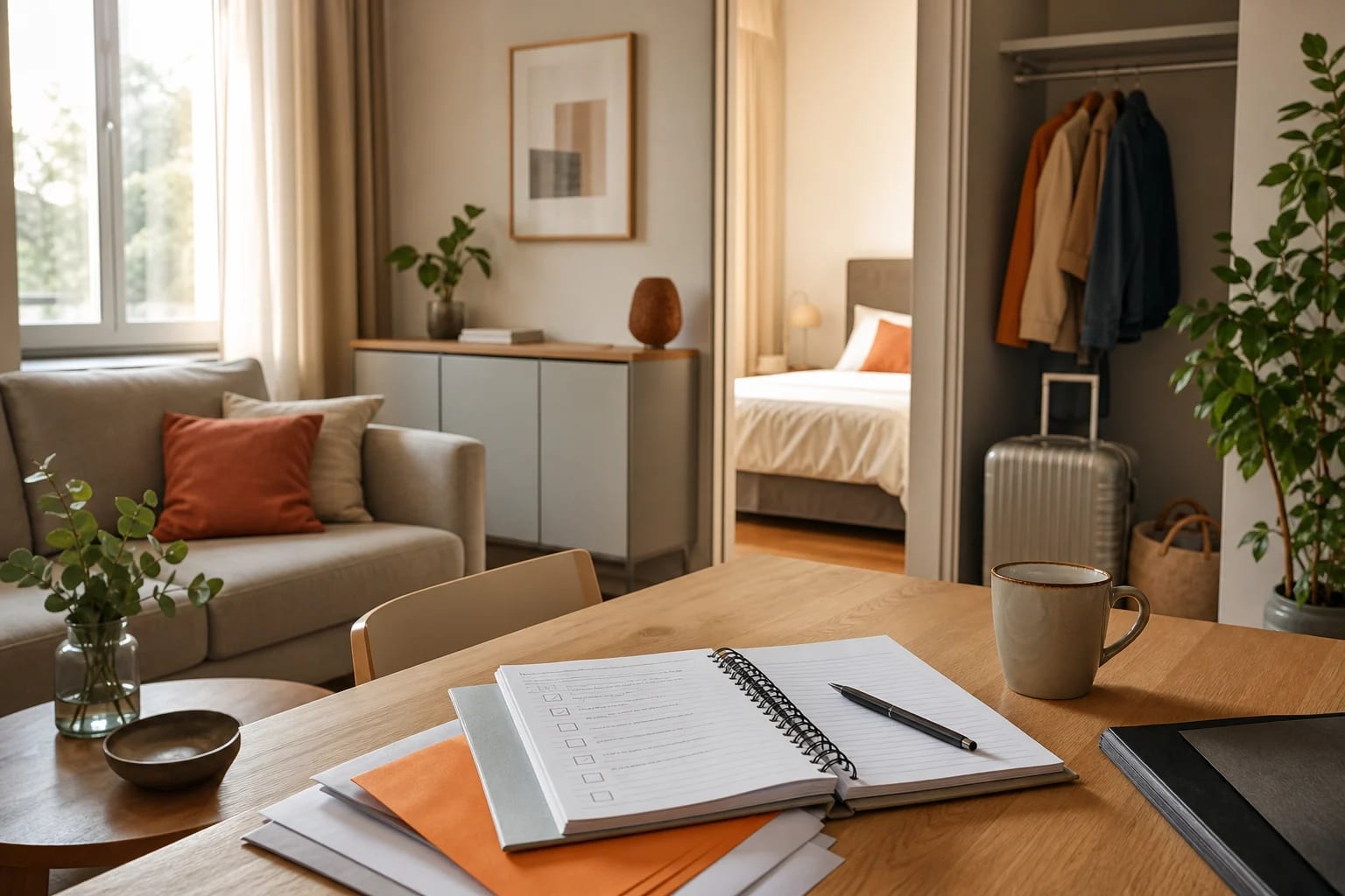 Checkliste für Versicherung, Übergabe und Umzug auf Zeit – passend zum Ratgeber von myroom24
