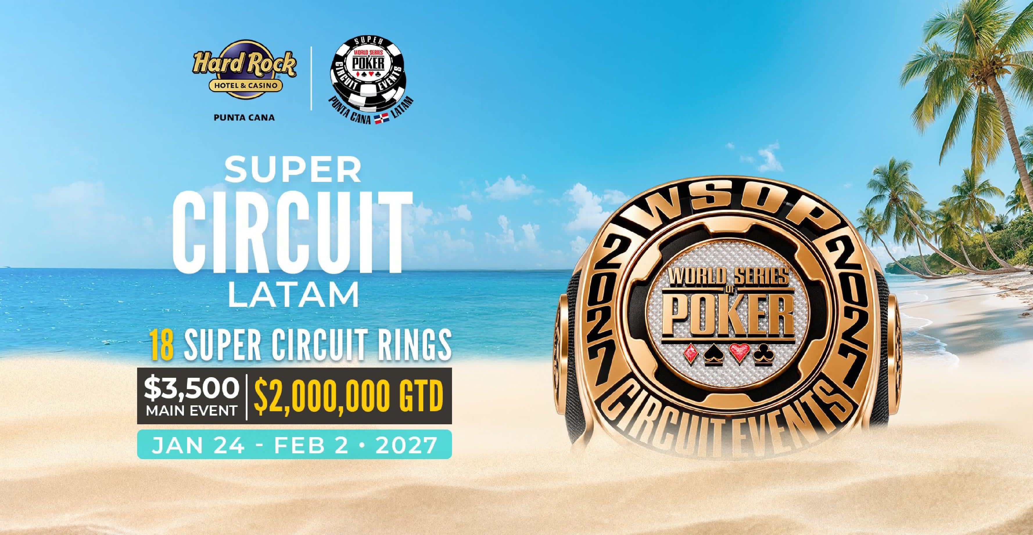 WSOP Super Circuit LATAM estreia em Punta Cana