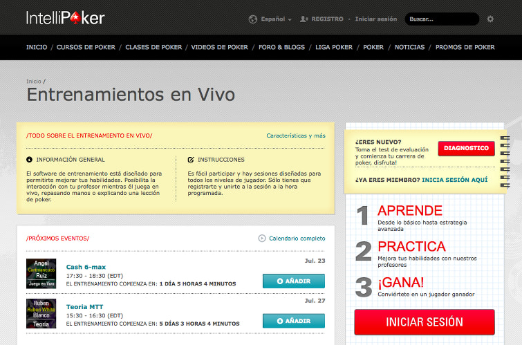 Cambios en IntelliPoker