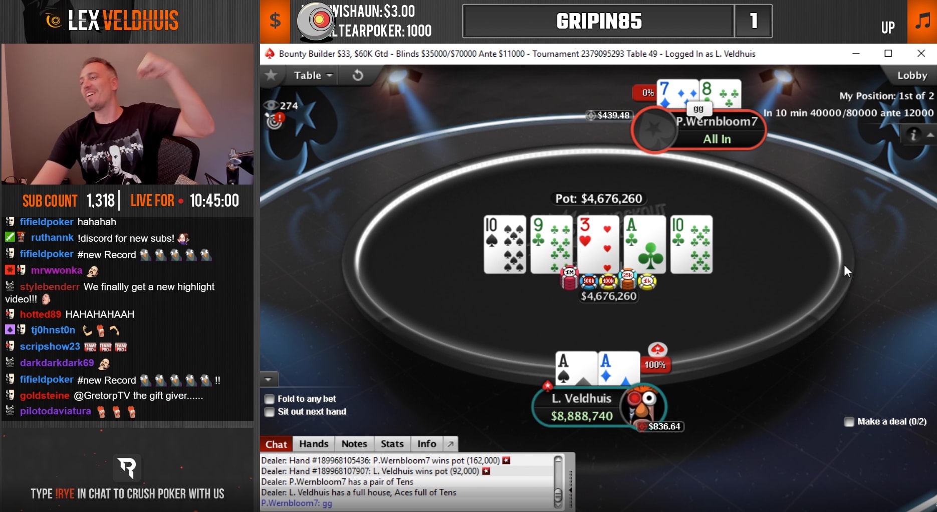 El poker por streaming marcó un nuevo récord