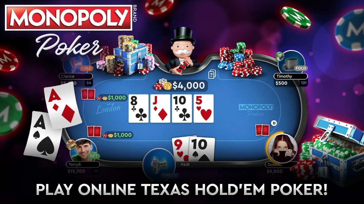 Llega la nueva app de Monopoly Poker