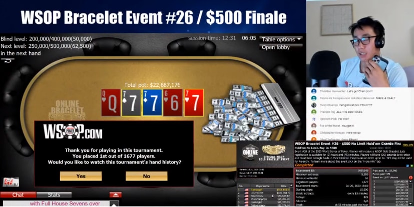 Ethan Yau ganó un brazalete frente a 20 mil personas