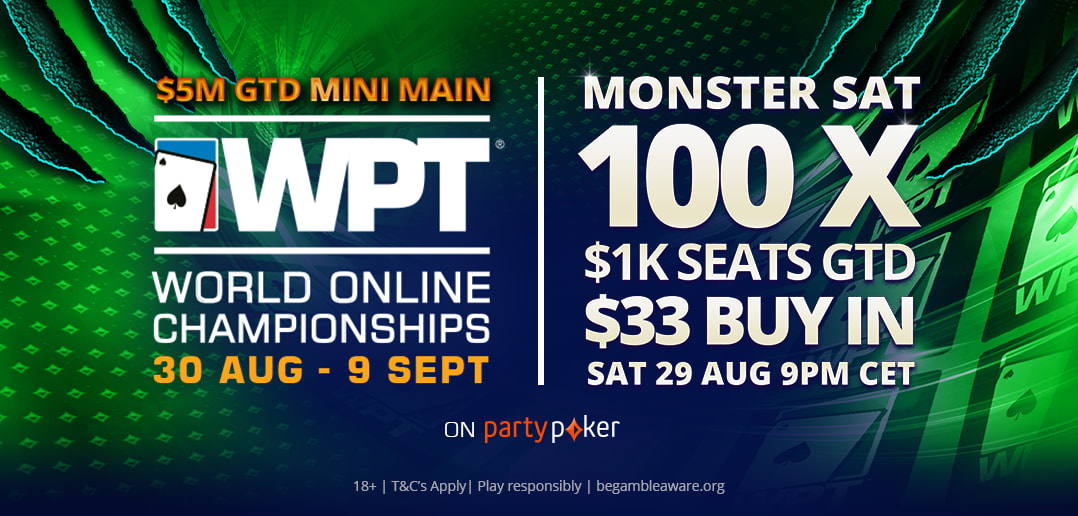 Monster Sat: salen 100 entradas de US$1.050 al Mini Main Event