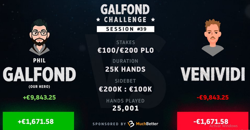 Revelación: un bad beat cerró el primer Galfond Challenge