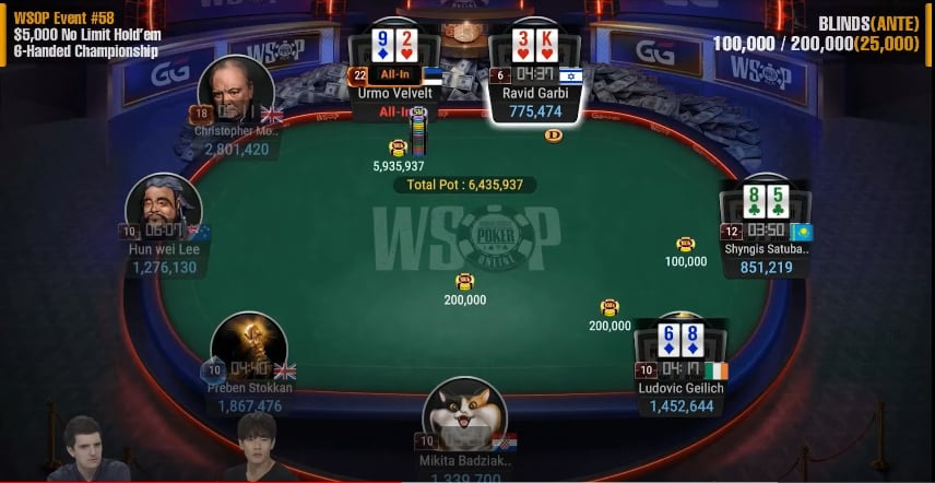 [VIDEO] Así se juega una FT de la WSOP con el «botón tilt» activado
