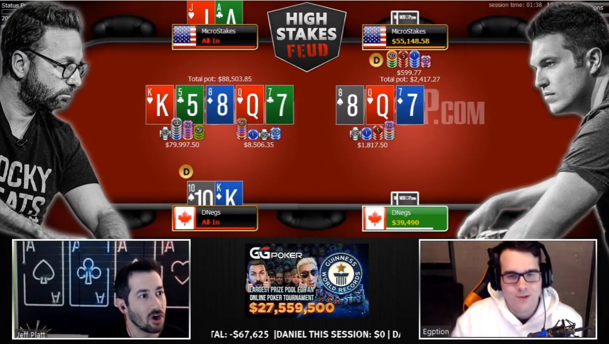[VIDEO] Negreanu en modo Dios: sacó una ventaja de seis cifras