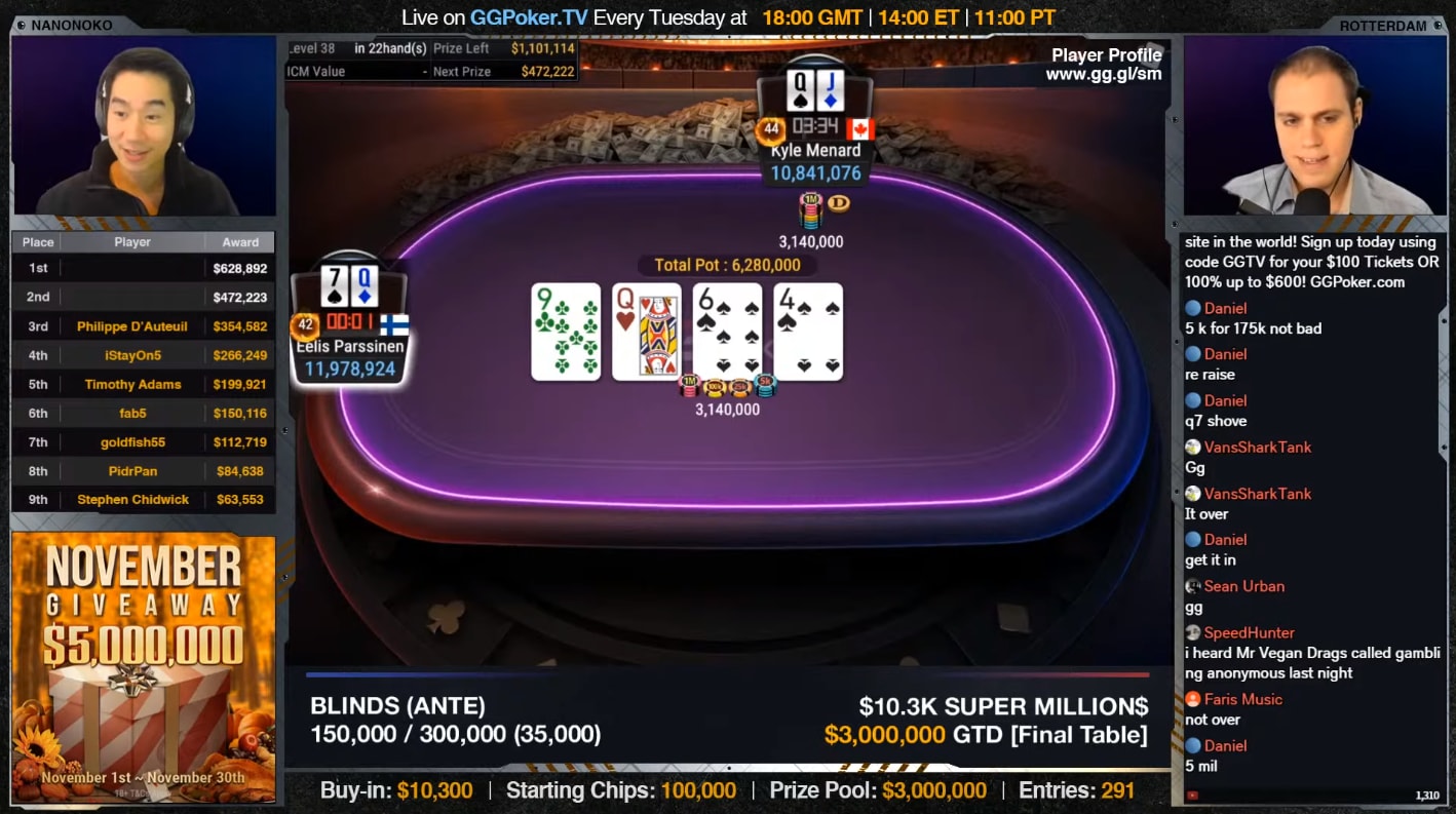 Menard hizo historia con su premio en el Super MILLION$