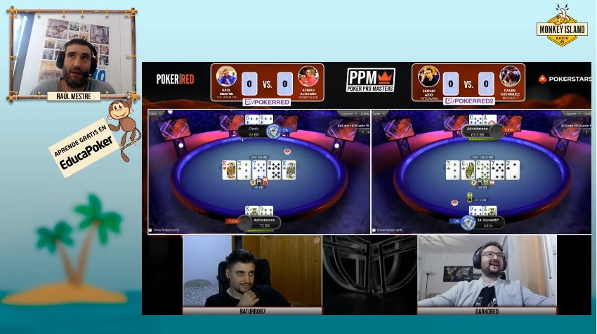 Análisis de elite: dos manos de Mestre vs. Mateos