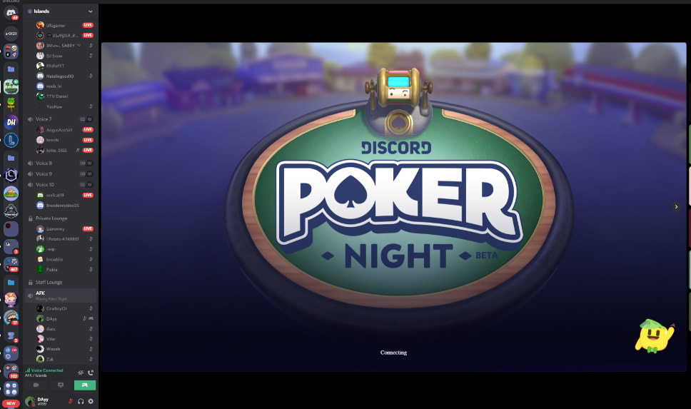 Discord cumple años con una noche de poker