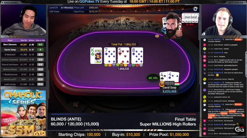 David Szep ganó el prestigioso Super MILLION$