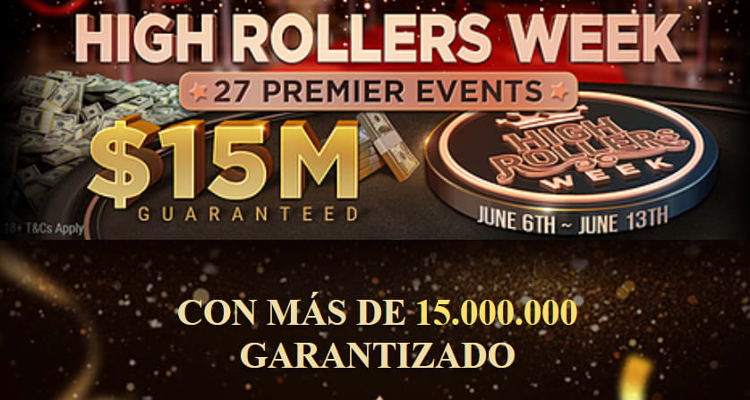 Comenzó la High Rollers Week de 15M en Natural8