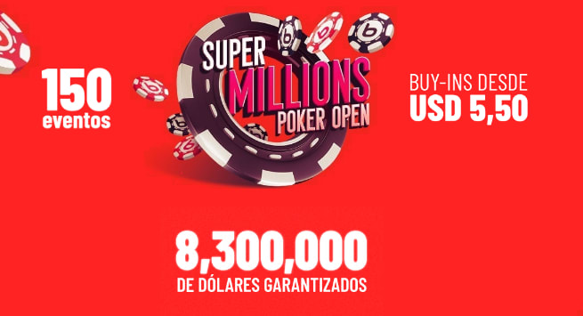 Com Gtd de $ 8.3 milhões, Super Millions Poker Open do Bodog estreia em julho