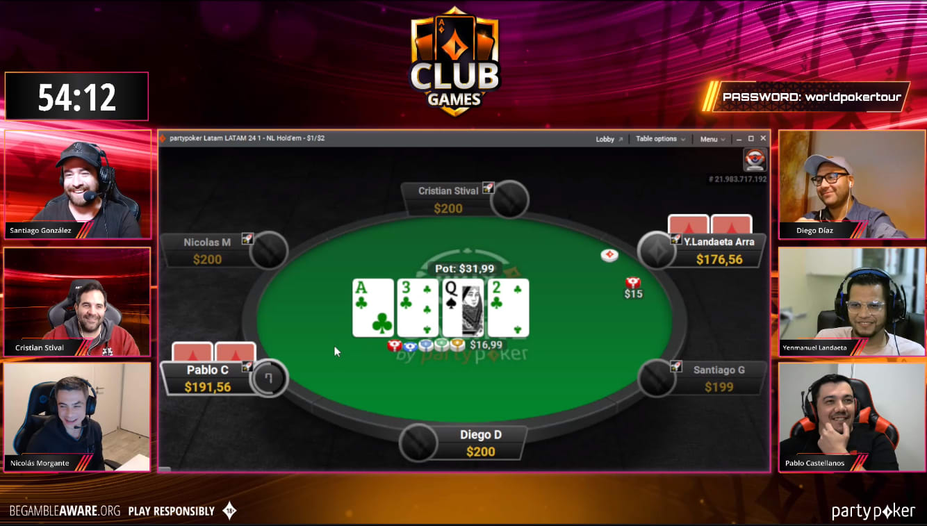 Pablo Castellanos ganó el Club Games en partypoker