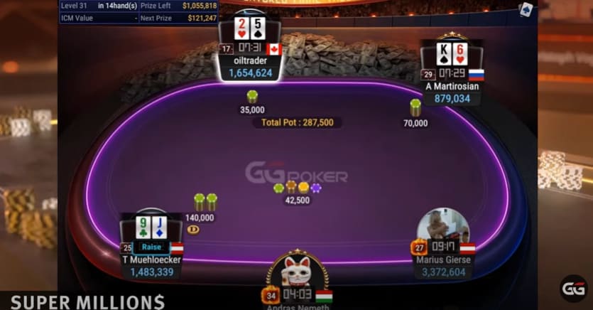 En 3 minutos, las mejores manos del Super MILLIONS