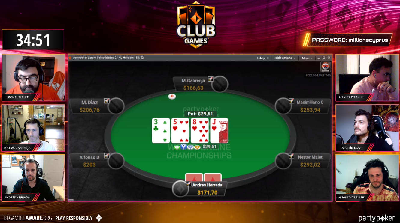 Alfonso de Blasis ganó el Club Games en partypoker